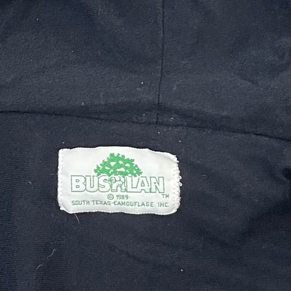 Vintage Bushlan Jacket Men Large Camo Full Zip & Snap Hunting Green Hood Hunting - Picture 6 of 11